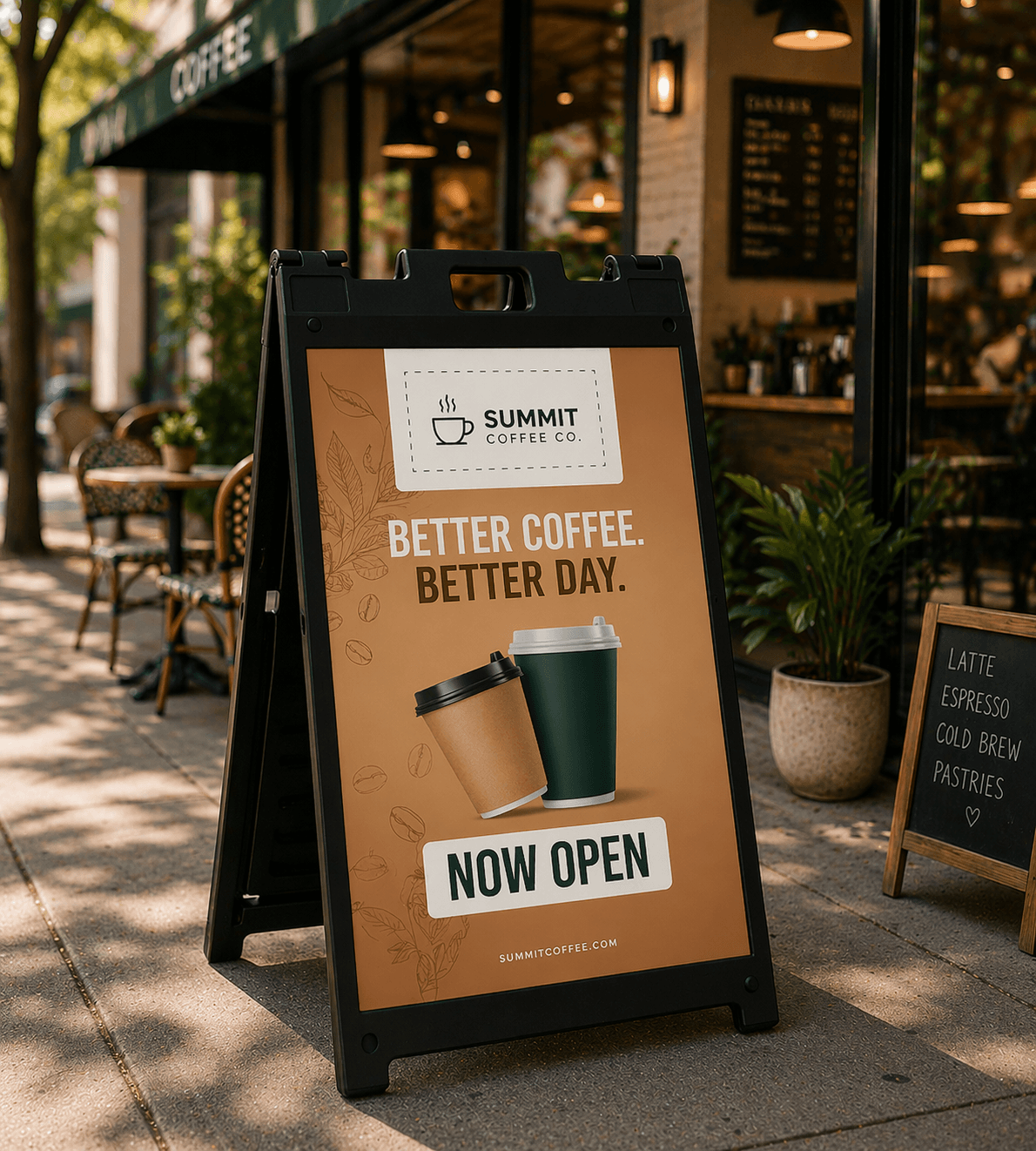 Sidewalk signs